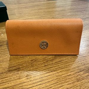 TORY BURCH Orange Sunglasses Clutch